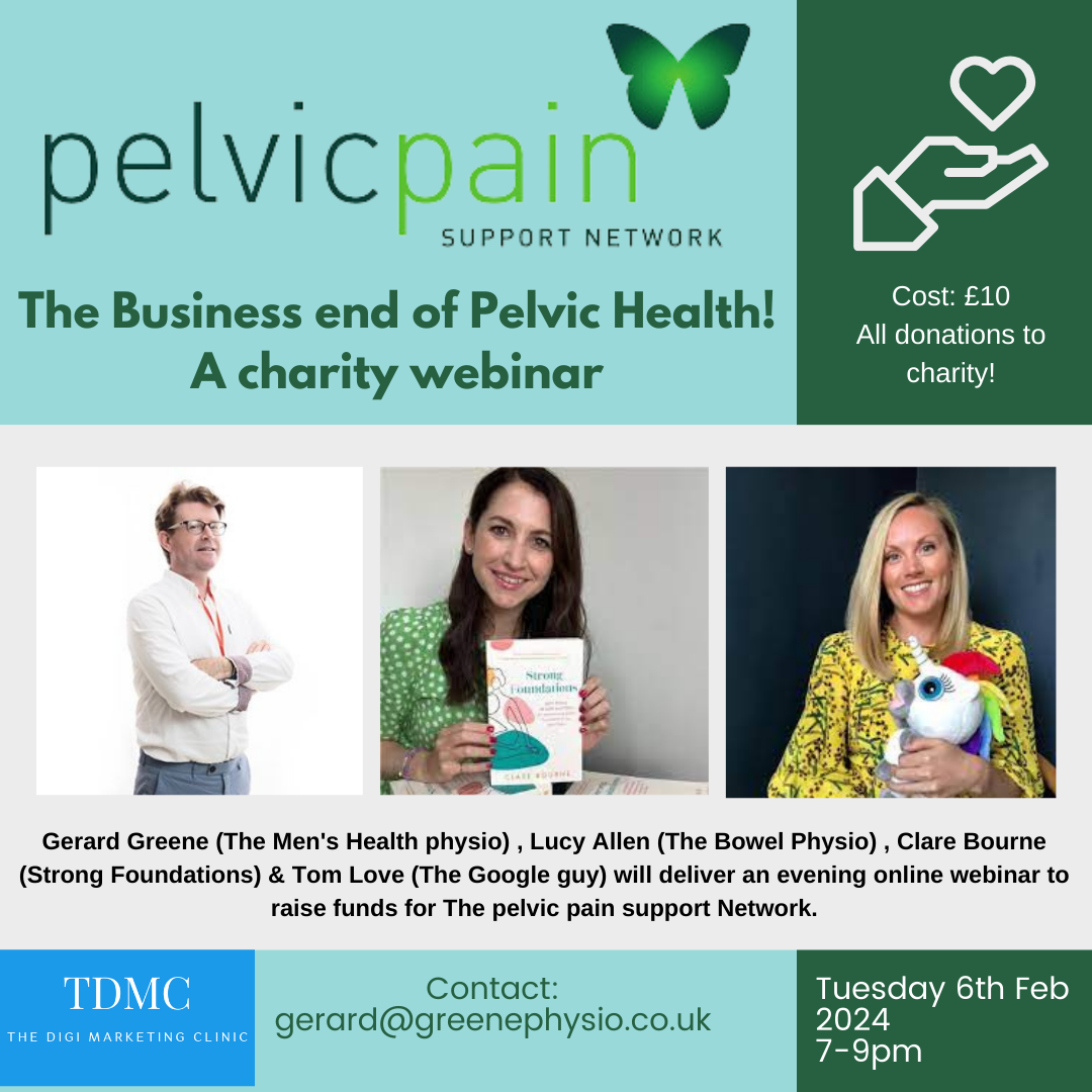 Charity Event we are running for The Pelvic Pain Support Network 