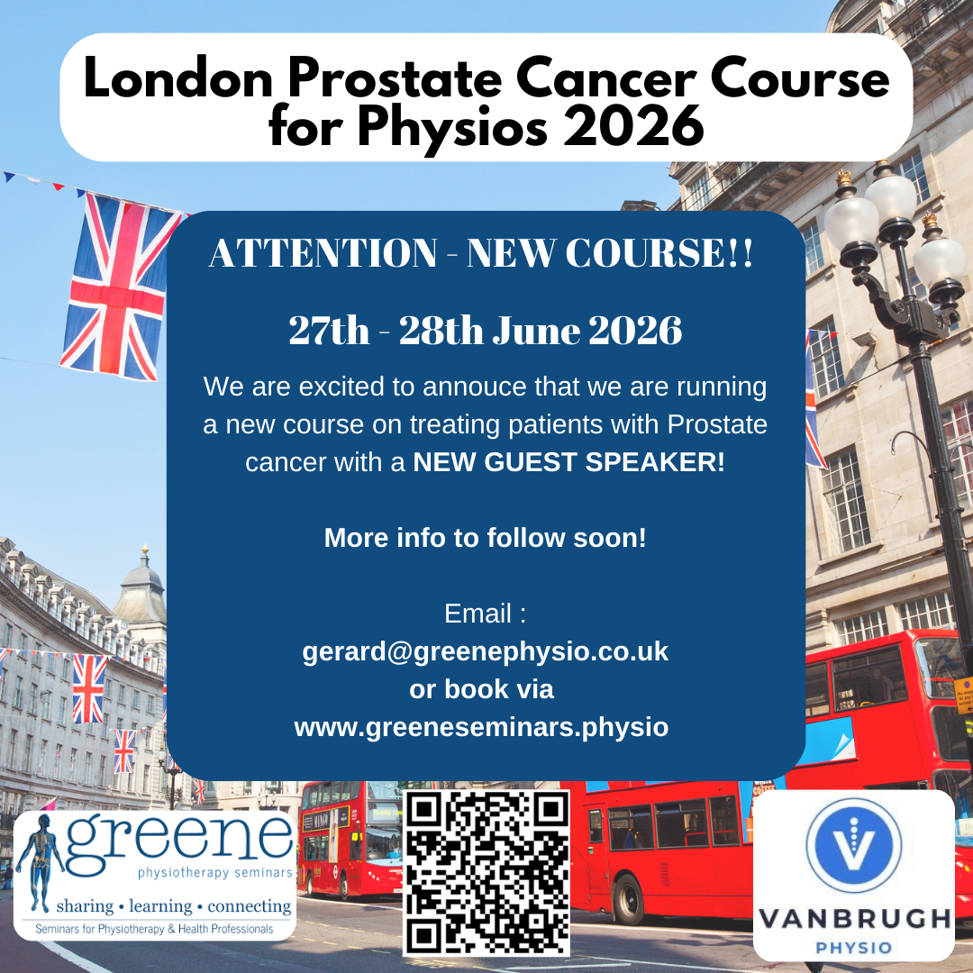 Our brand new Prostate Cancer Rehabilitation for Physios Course is now on sale!!
