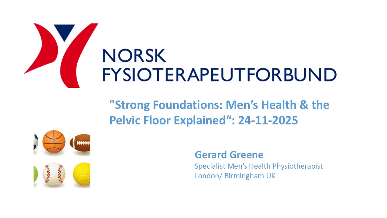 Big thanks to Nina and colleagues for the invitation to present to the Norwegian Pelvic Health Physiotherapy group!!