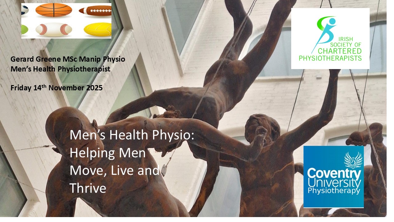 Gerard had a brilliant time speaking to the Irish society of Physiotherapy!